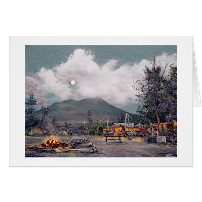 Paul McGehee "Nevis-Sunshine's by Moonlight" Card (Vorderseite (Horizontal))