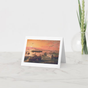 Paul McGehee "Old New York Harbor" Card Karte