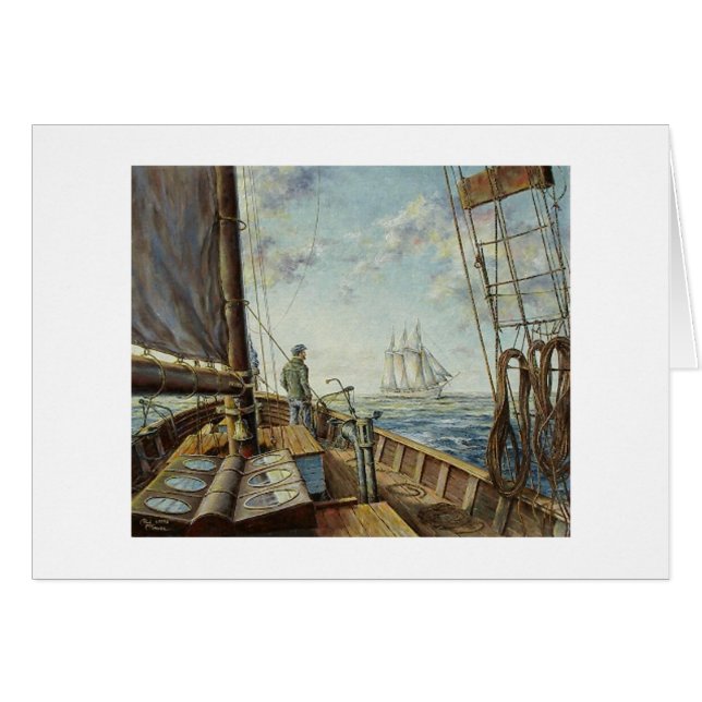 Paul McGehee "Passing Schooners" Card (Vorderseite (Horizontal))