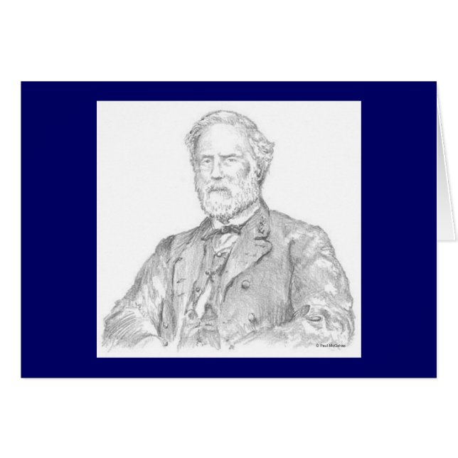 Paul McGehee "Robert E. Lee" Card (Vorderseite (Horizontal))