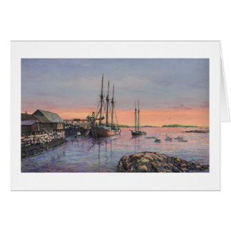 Paul McGehee "Schooners at Stonington" Card