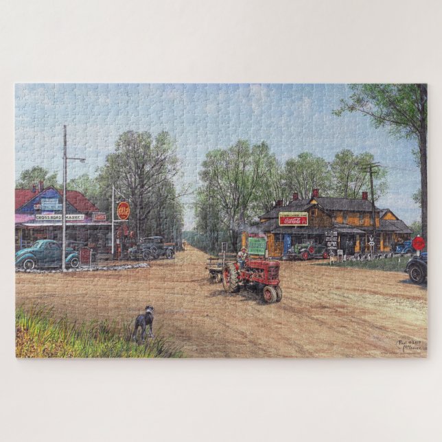 Paul McGehee "Tyson's Corner - 1940" Jigsaw Puzzle (Horizontal)