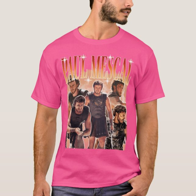 Paul Mescal Gladiator Retro Vintag T-Shirt (Vorderseite)