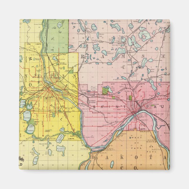 Paul, Minneapolis, Minnesota Magnet (Vorne)