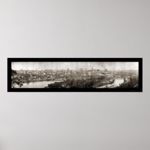 Paul MN Panoramic Foto 1911 Poster