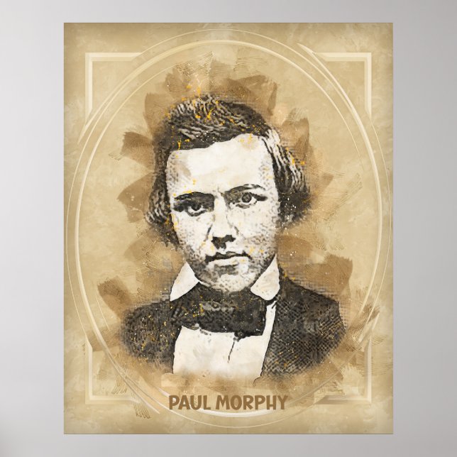 Paul Morphy, Schach Poster (Vorne)