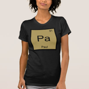 Paul Name Chemie Element Periodensystem T-Shirt