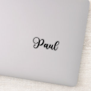 Paul Name - Handgeschriebene Kalligrafie Aufkleber