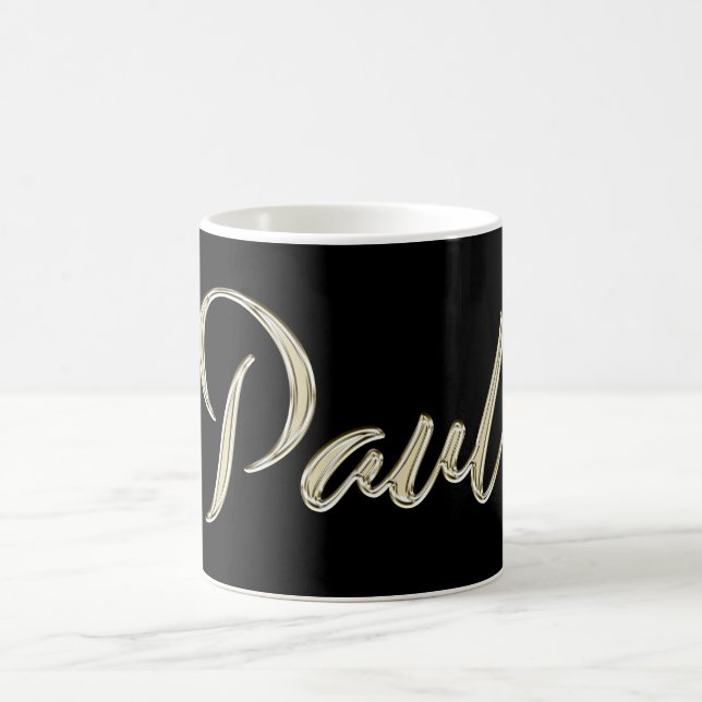 Paul Name whitegold Tasse Teetasse Kaffeetasse (Mittel)
