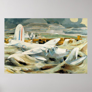 Paul Nash - Verteidigung von Albion, berühmtes Bil Poster