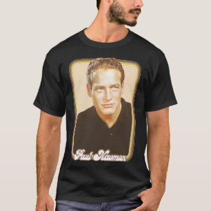 Paul Newman Retro ästhetisches Fan Art Design T-Shirt