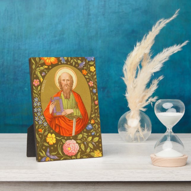 Paul (PM 06) 5"x7" Plaque 2 mit Easel Fotoplatte (Seite)