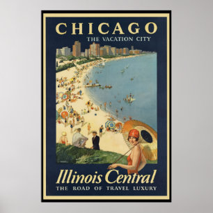 Paul Proehl Chicago Vacation City Poster