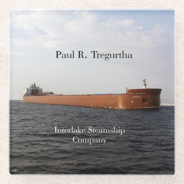 Paul R. Tregurtha Glasuntersetzer (Vorderseite)