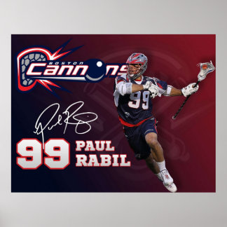 Paul Rabil Lacrosse Boston Cannons Poster