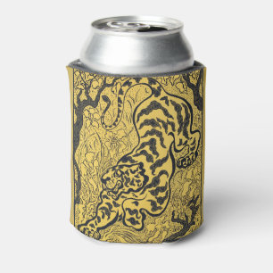 Paul Ranson Vintage Art Nouveau Gelber Tiger Druck Dosenkühler