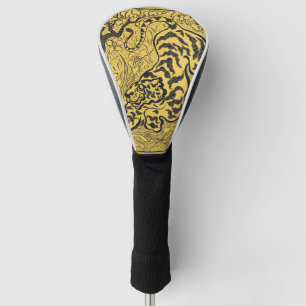 Paul Ranson Vintage Art Nouveau Gelber Tiger Druck Golf Headcover