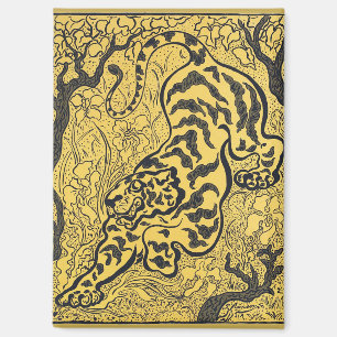 Paul Ranson Vintage Art Nouveau Gelber Tiger Druck Magnet