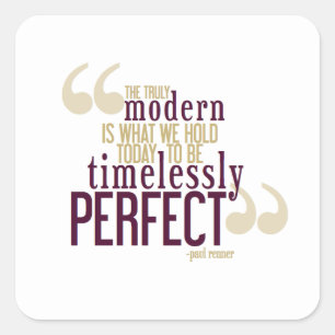 Paul Renner Quote Sticker