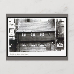 Paul Revere House Boston MA Foto Vintagen 1900er J Postkarte