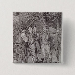 Paul Revere in Lexington Button