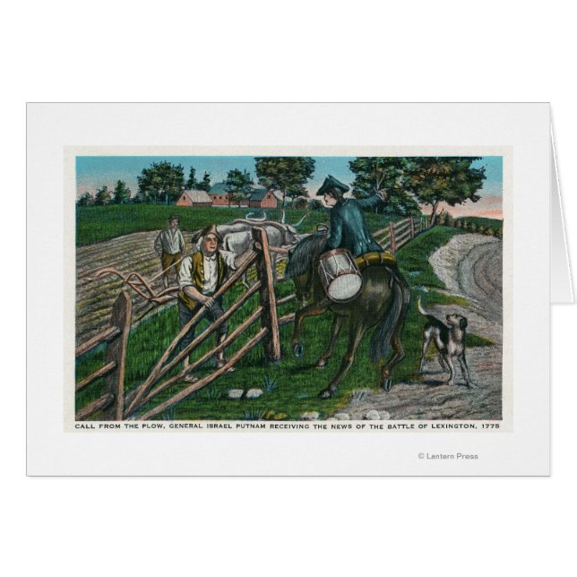 Paul Revere informiert Gen. Israel Putnam (Vorderseite (Horizontal))