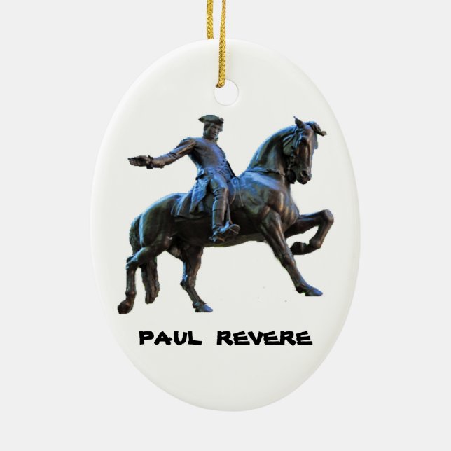 Paul Revere (Massachusetts) Keramik Ornament (Hinten)