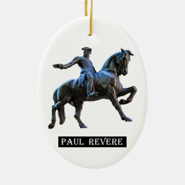 Paul Revere (Massachusetts) Keramik Ornament (Hinten)