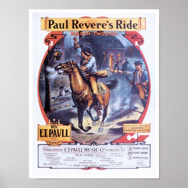Paul Reveres Ride Poster (Vorne)