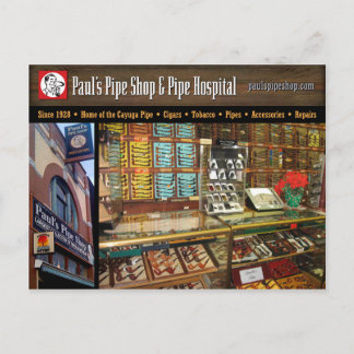 Paul’s Pipe Shop Postcard Postkarte