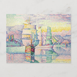 Paul Signac - Antibes, The Brigantines Postkarte