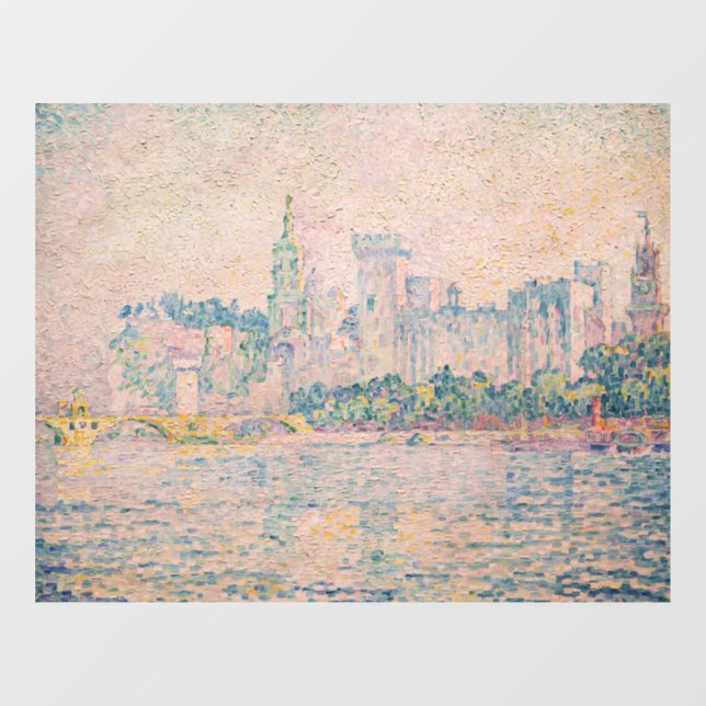 Paul Signac - Avignon, Morning Fensteraufkleber (Blatt)