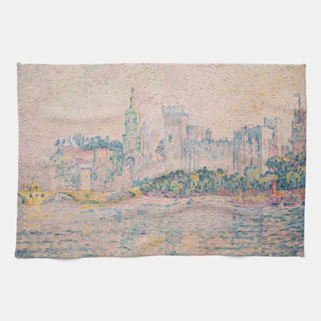 Paul Signac - Avignon, Morning Geschirrtuch (Horizontal)