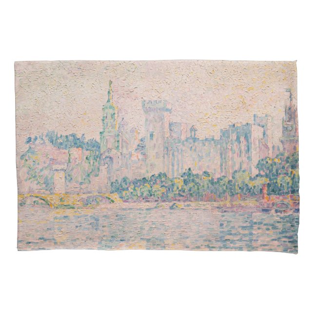 Paul Signac - Avignon, Morning Kissenbezug (Vorderseite)