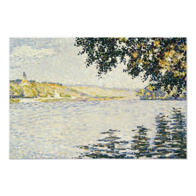 Paul Signac - Blick auf die Seine bei Herblay Fotodruck (Vorne)