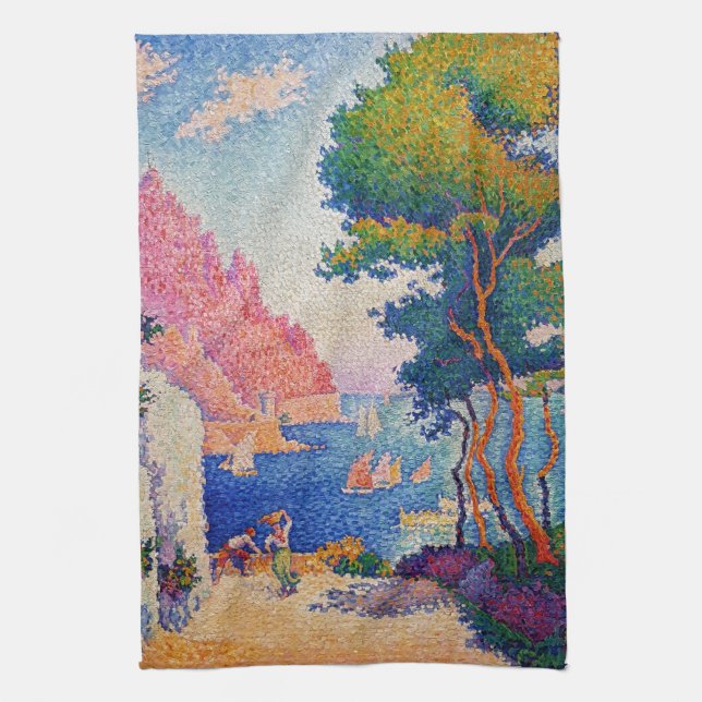 Paul Signac - Capo di Noli Geschirrtuch (Vertikal)