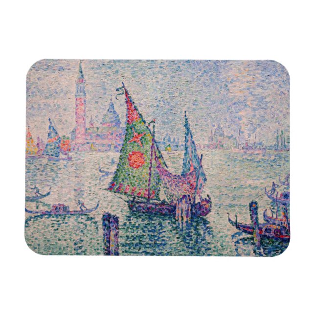 Paul Signac - Das grüne Segel Magnet (Horizontal)