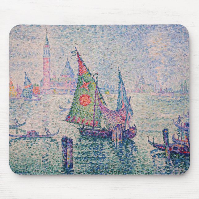 Paul Signac - Das grüne Segel Mousepad (Vorne)