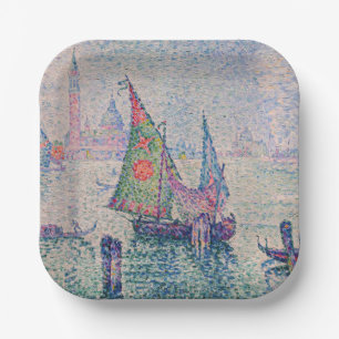 Paul Signac - Das grüne Segel Pappteller