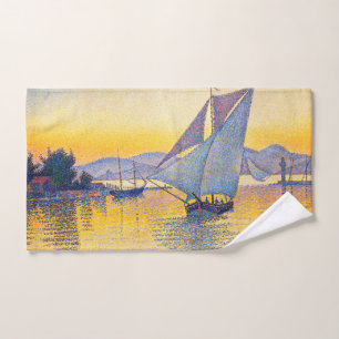 Paul Signac - Der Hafen bei Sonnenuntergang, Opus  Badhandtuch Set