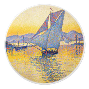 Paul Signac - Der Hafen bei Sonnenuntergang, Opus  Keramikknauf