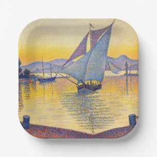 Paul Signac - Der Hafen bei Sonnenuntergang, Opus Pappteller