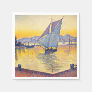 Paul Signac - Der Hafen bei Sonnenuntergang, Opus  Serviette