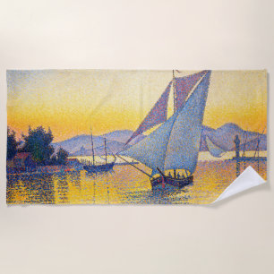 Paul Signac - Der Hafen bei Sonnenuntergang, Opus  Strandtuch