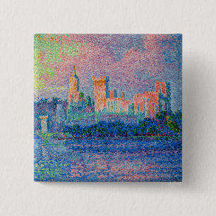 Paul Signac - Der Papstpalast, Avignon Button