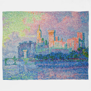 Paul Signac - Der Papstpalast, Avignon Fleecedecke