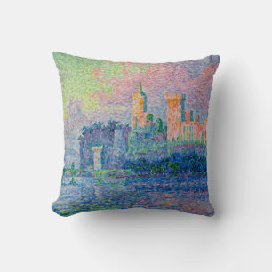Paul Signac - Der Papstpalast, Avignon Kissen