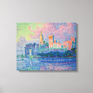 Paul Signac - Der Papstpalast, Avignon Leinwanddruck