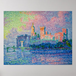 Paul Signac - Der Papstpalast, Avignon Poster