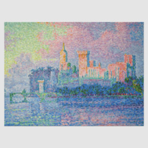 Paul Signac - Der Papstpalast, Avignon Seidenpapier